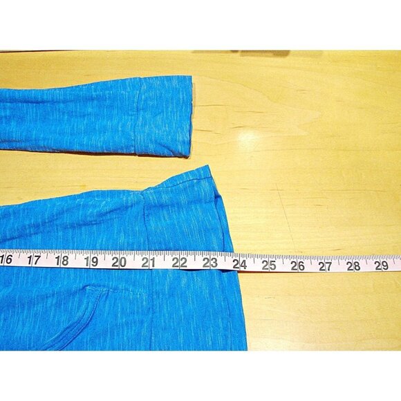 Columbia Womens Blue Rocky Ridge III Lightweight Pullover Hoodie Pouch Pockets L - Picture 6 of 12